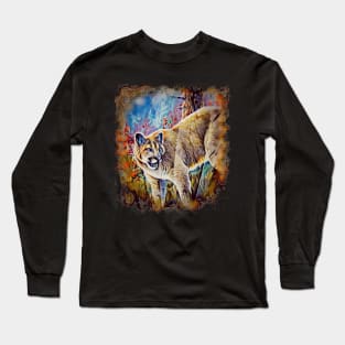 Flashy Big Cat Long Sleeve T-Shirt